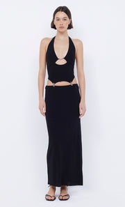 Malena Clasp Maxi Dress in black by Bec + Bridge