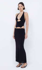 Malena Clasp Maxi Dress in black by Bec + Bridge