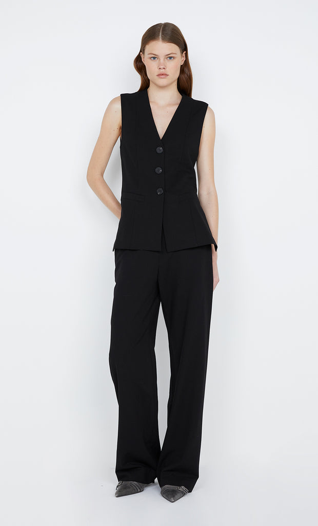 Mana Straight Leg Pant in Black by Bec + Bridge