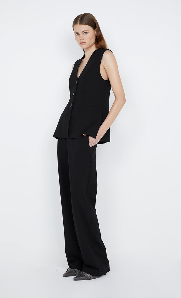 Mana Straight Leg Pant in Black by Bec + Bridge