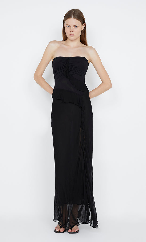 Maresca Strapless Dress in black by  Bec + Bridge