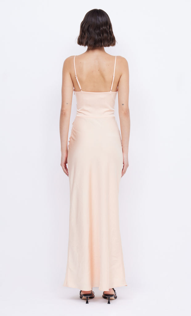 Peach formal Mari Lou Knot Maxi Dress by Bec + Bridge