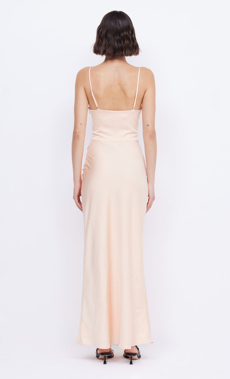 Peach formal Mari Lou Knot Maxi Dress by Bec + Bridge