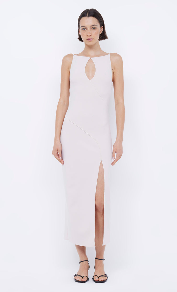 MARIELLE SPLIT DRESS - VANILLA BEAN