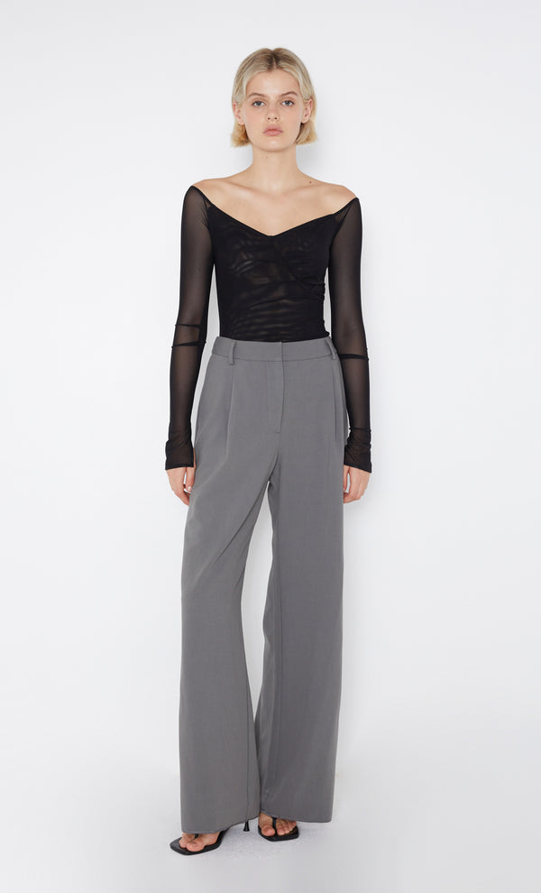 Marissa Straight Leg Pant in Elephant Grey by Bec + Bridge