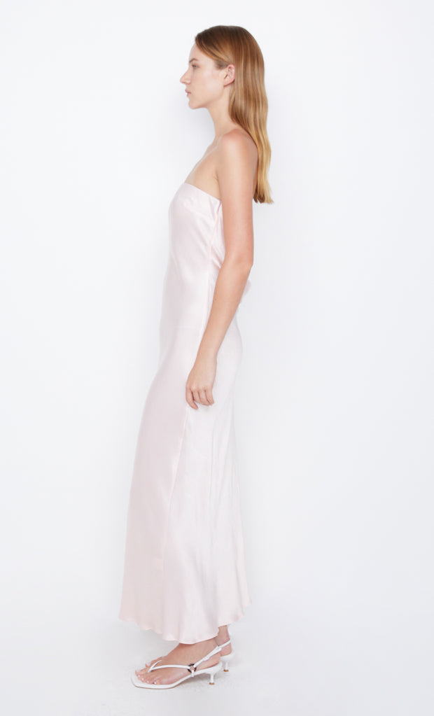 MOON DANCE STRAPLESS DRESS - BLUSH