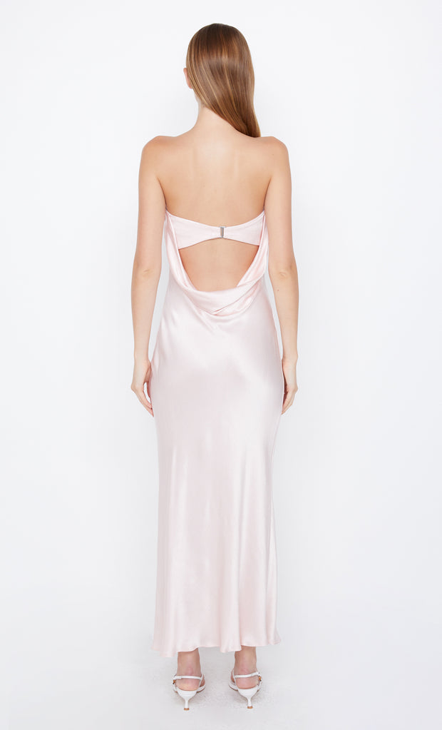 MOON DANCE STRAPLESS DRESS - BLUSH