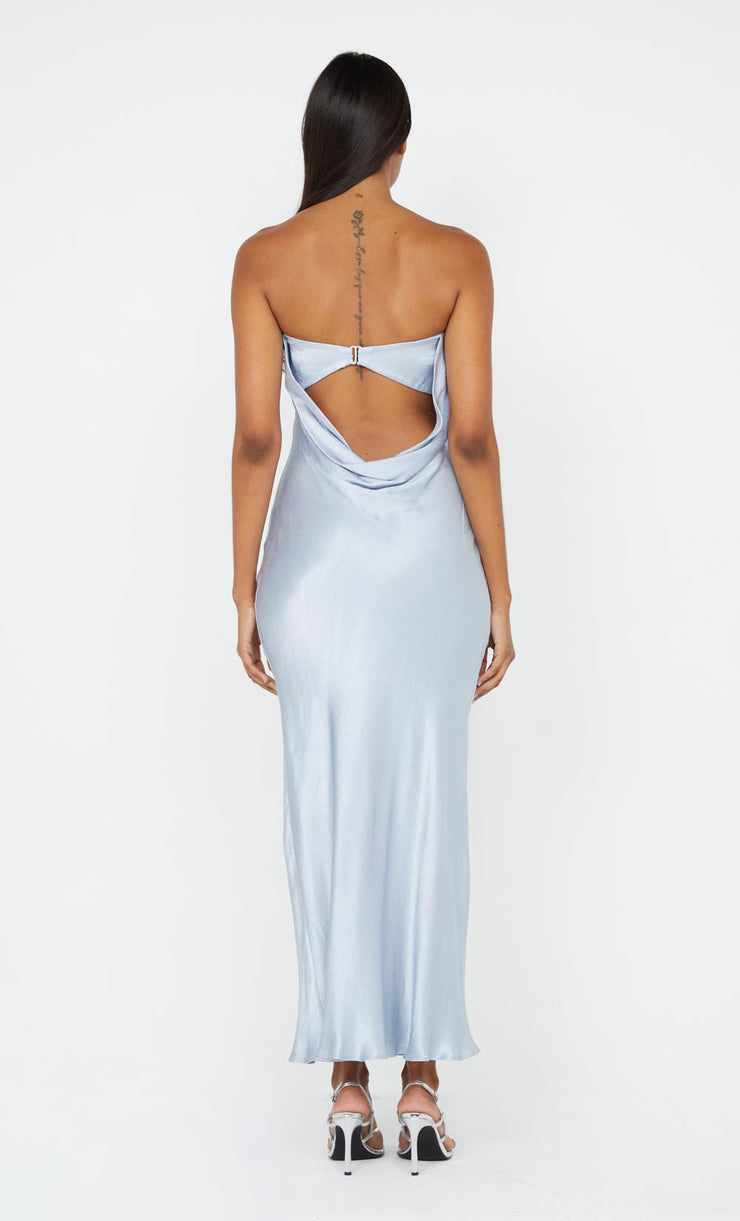 Moon Dance Strapless Dress in Dusty Blue by Bec + Bridge