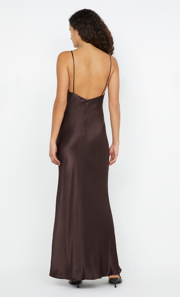 Moon Dance V Maxi Dress in Dark Choc bridal by Bec + Bridge