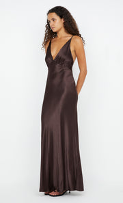 Moon Dance V Maxi Dress in Dark Choc bridal by Bec + Bridge