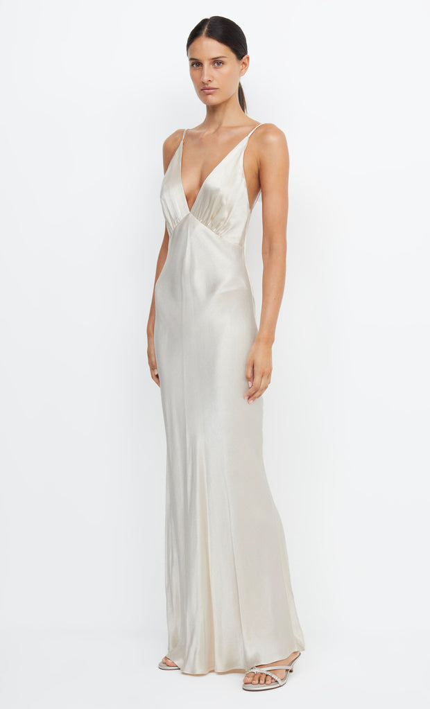 MOON DANCE V MAXI DRESS - SAND