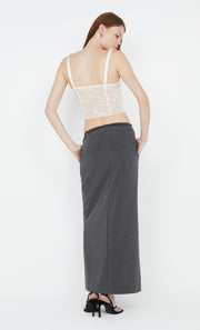 Naida Panel Skirt in Charcoal by Bec + Bridge