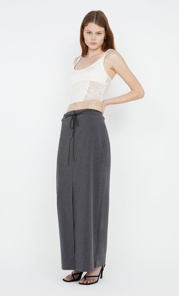 Naida Panel Skirt in Charcoal by Bec + Bridge