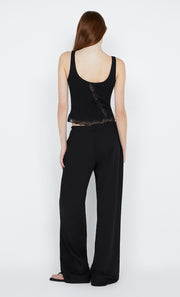 Naida Straight leg pant in black by Bec + Bridge