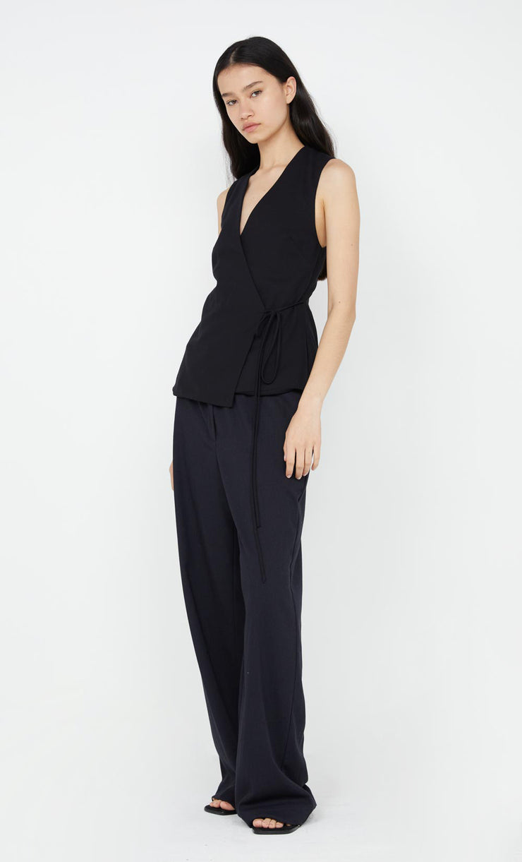 Ninah Tie Vest in Black by Bec + Bridge