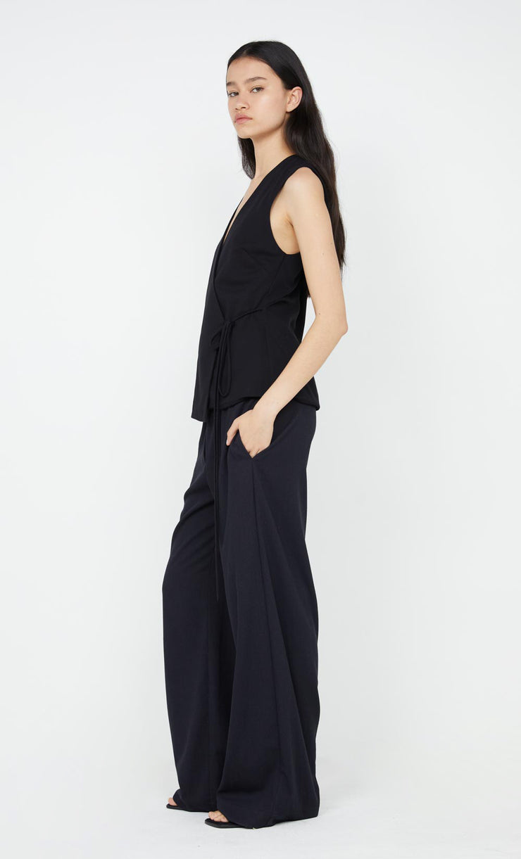 Ninah Tie Vest in Black by Bec + Bridge