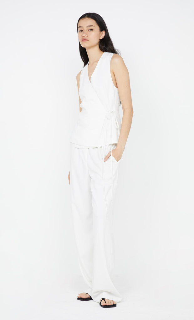 Ninah Tie Vest in Ivory by Bec + Bridge