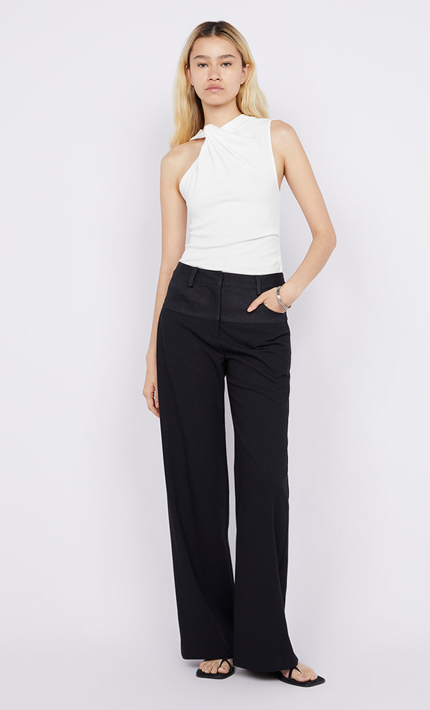 Ninah Yoke Pant in Black by Bec + Bridge