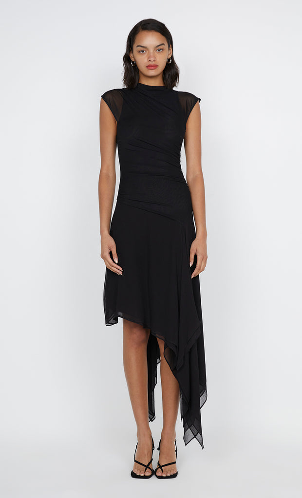 Noemi Asym Dress in Black by Bec + Bridge