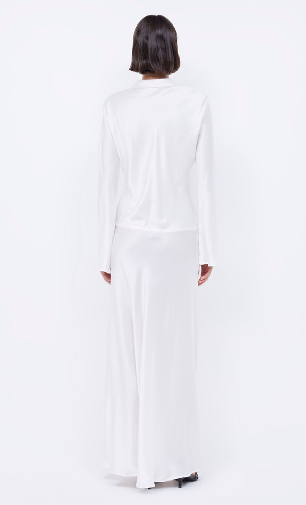 ORLA LONG SLEEVE MAXI DRESS - IVORY