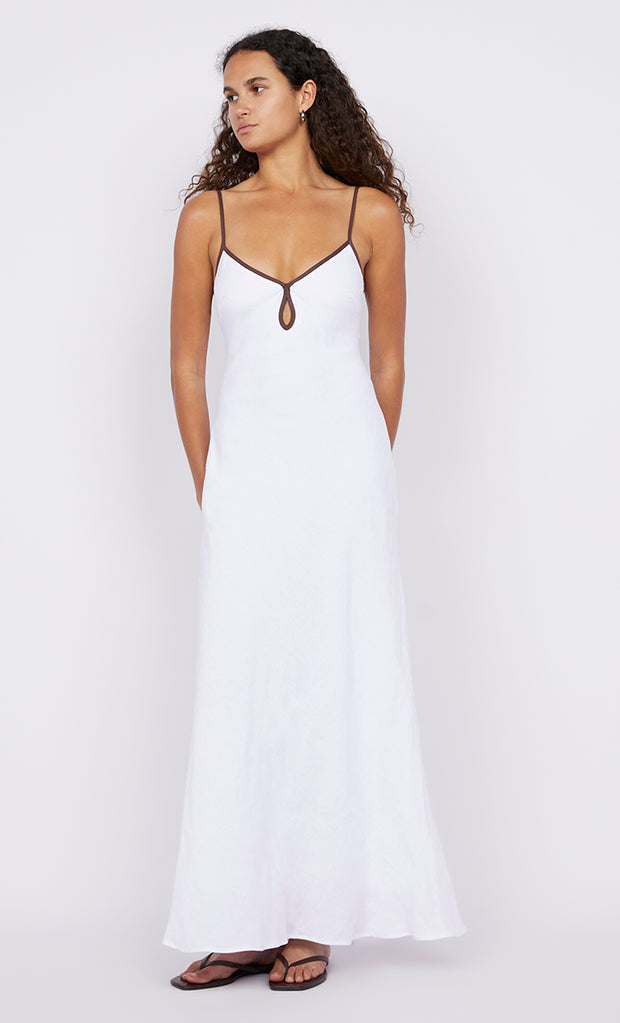 Ottilie Keyhole Maxi Dress in Black and Chocolate by Bec + Bridge