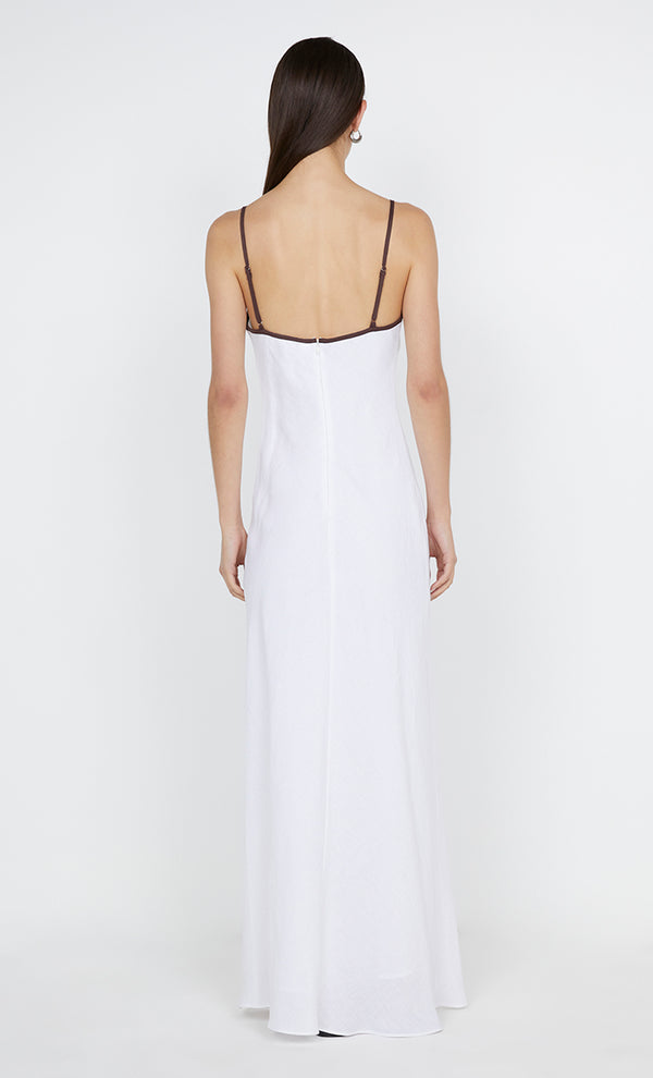 Ottilie Keyhole Maxi Dress in Black and Chocolate by Bec + Bridge