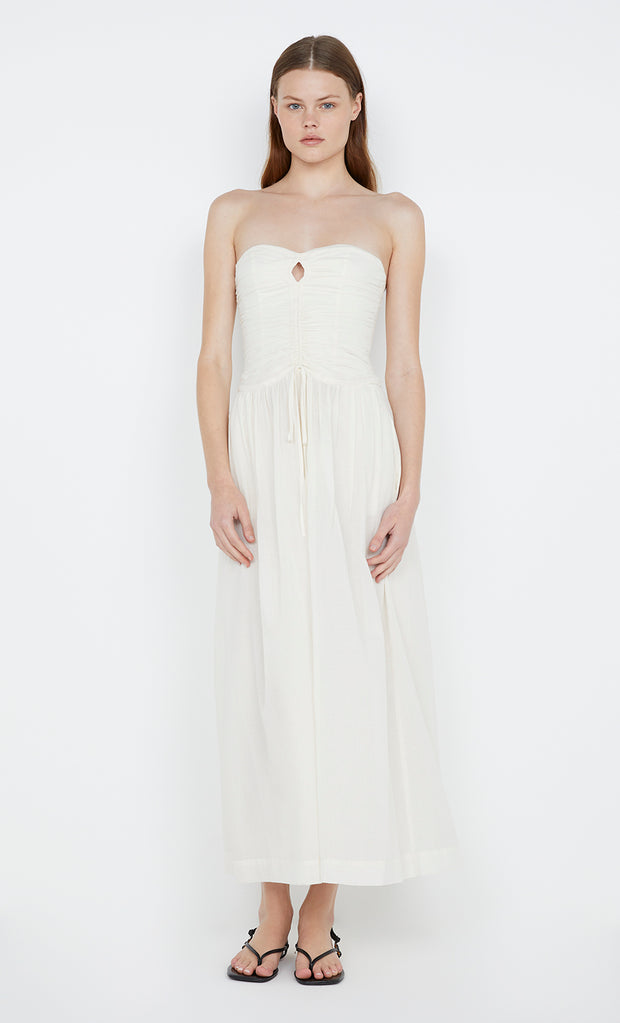 Palmer Strapless Dress in ivory by Bec + Bridge