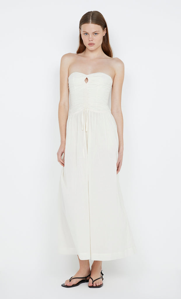 Palmer Strapless Dress in ivory by Bec + Bridge