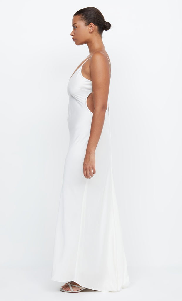 Paradise Beaded Maxi Bridal Dress in White by Bec + Bridge