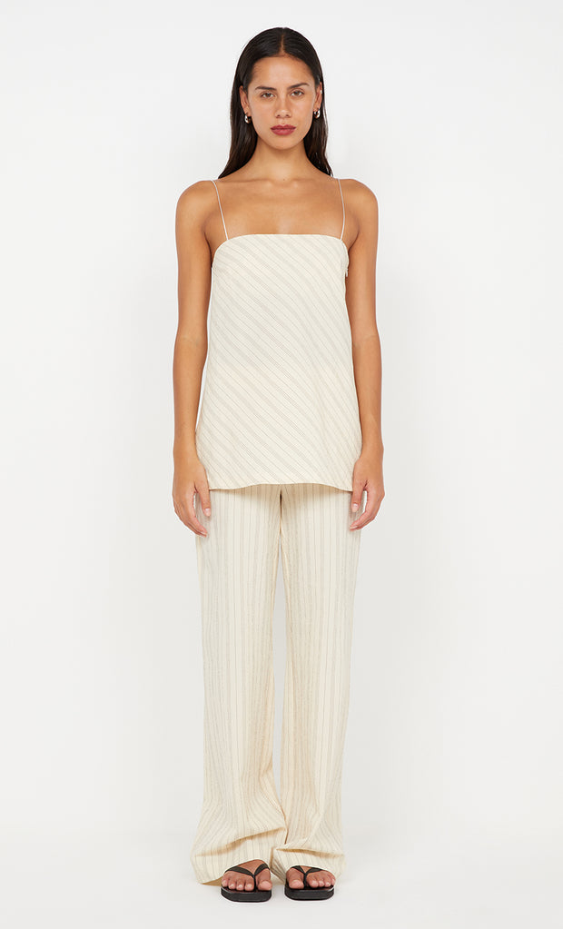 Peyson Pant in Cream and Black Stripe by Bec + Bridge