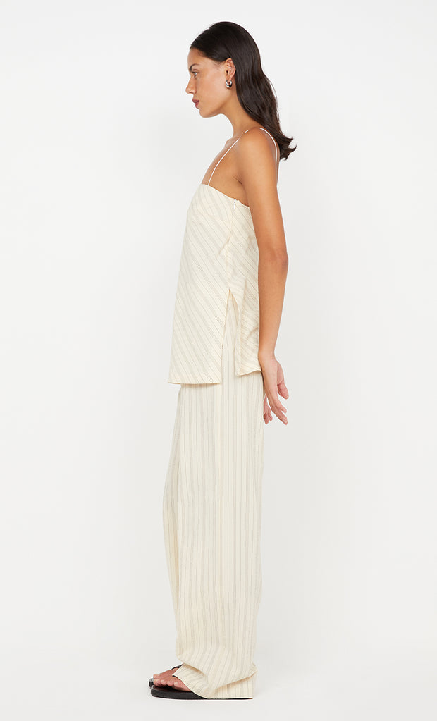 Peyson Pant in Cream and Black Stripe by Bec + Bridge