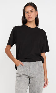 Pip Washed Tee in Black by Bec + Bridge