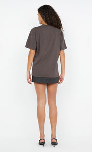 Pip Washed Tee in Dark Chocolate by Bec + Bridge