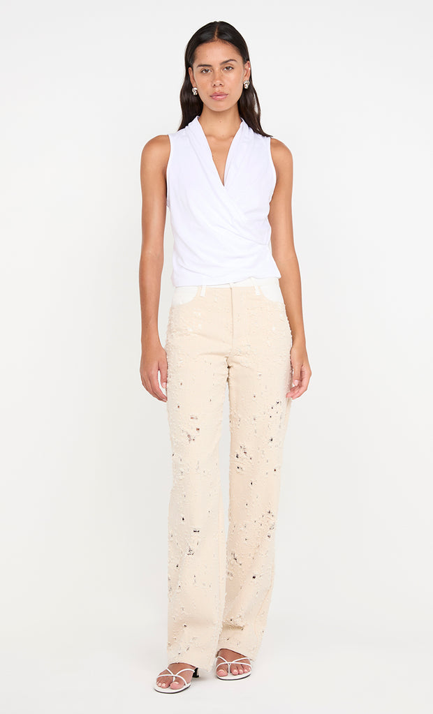 Quinn Pant in Natural by Bec + Bridge