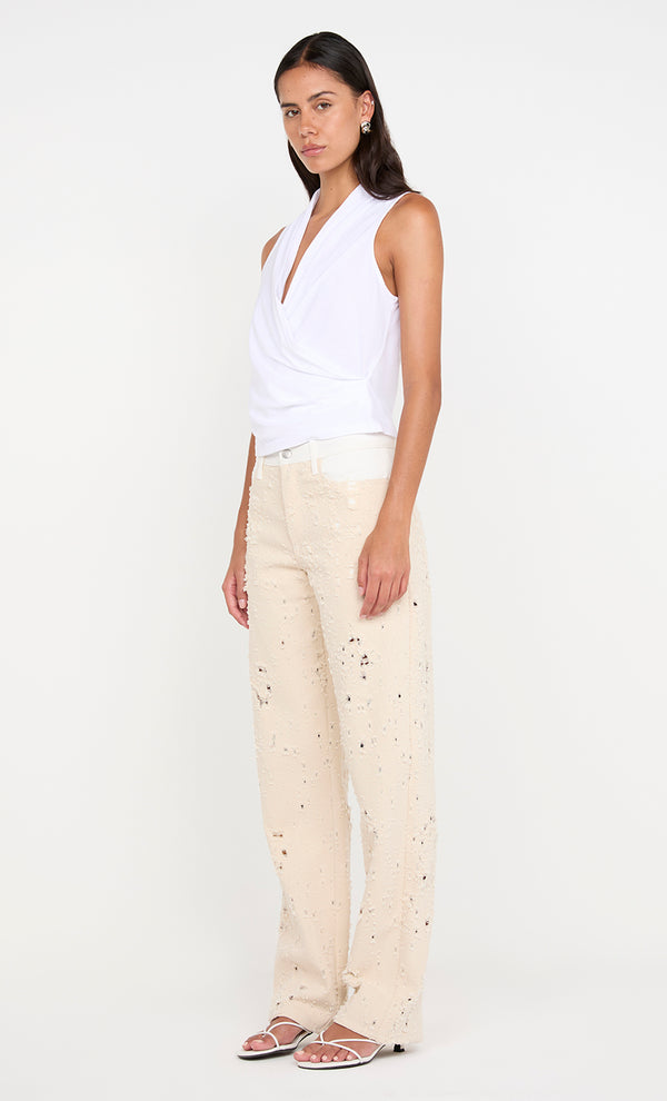 Quinn Pant in Natural by Bec + Bridge