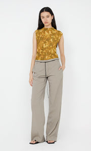 Rianne Funnel Neck Top in golden vine