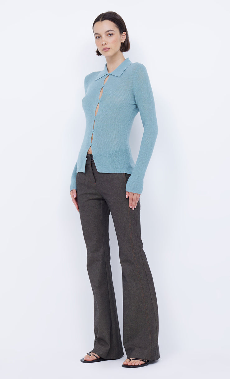 Rodeo Keyhole Cardigan in Aqua by Bec + Bridge