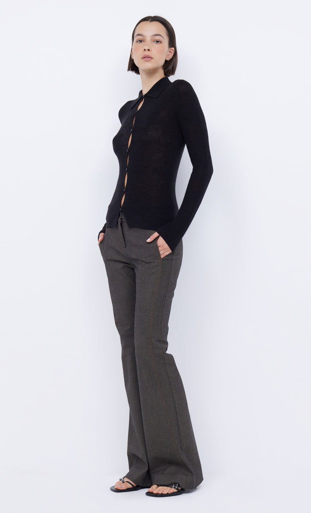 Rodeo Keyhole Cardigan in Black by Bec + Bridge