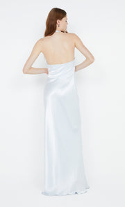 Sabia Twist Dress in silver blue by Bec + Bridge