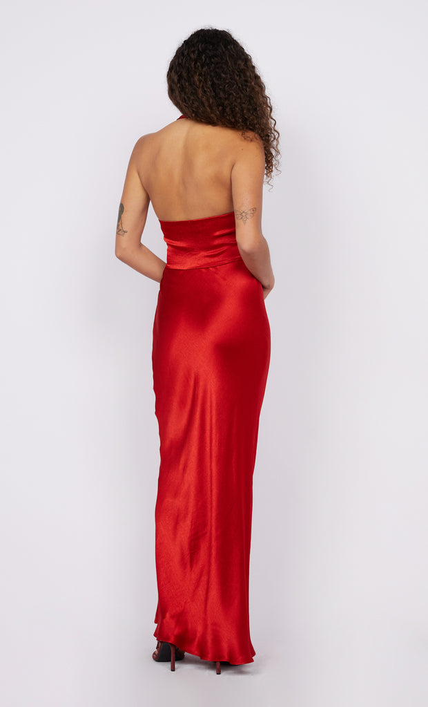 Sabia Twist Maxi Dress in Rouge by Bec + Bridge