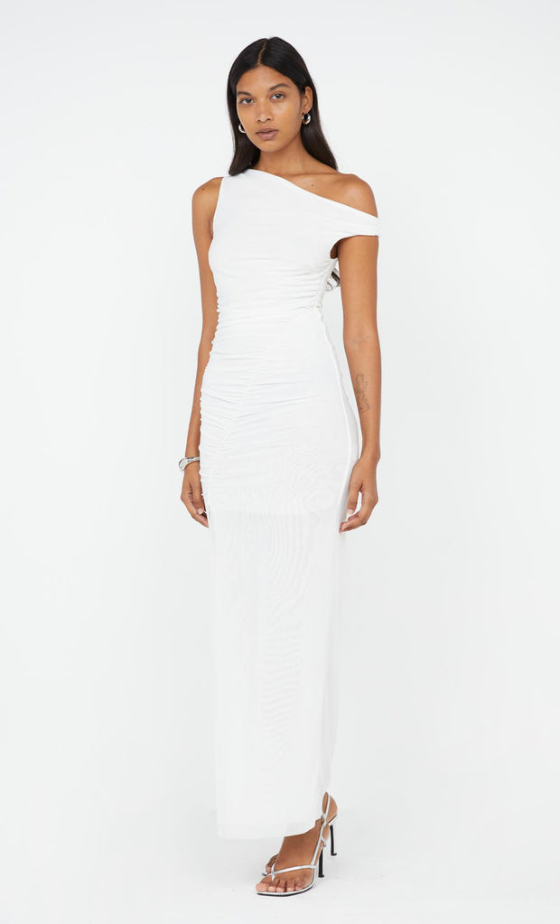 Sania Asym Dress in White by Bec + Bridge