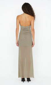 Sania Halter Dress in Taupe by Bec + Bridge