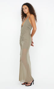 Sania Halter Dress in Taupe by Bec + Bridge