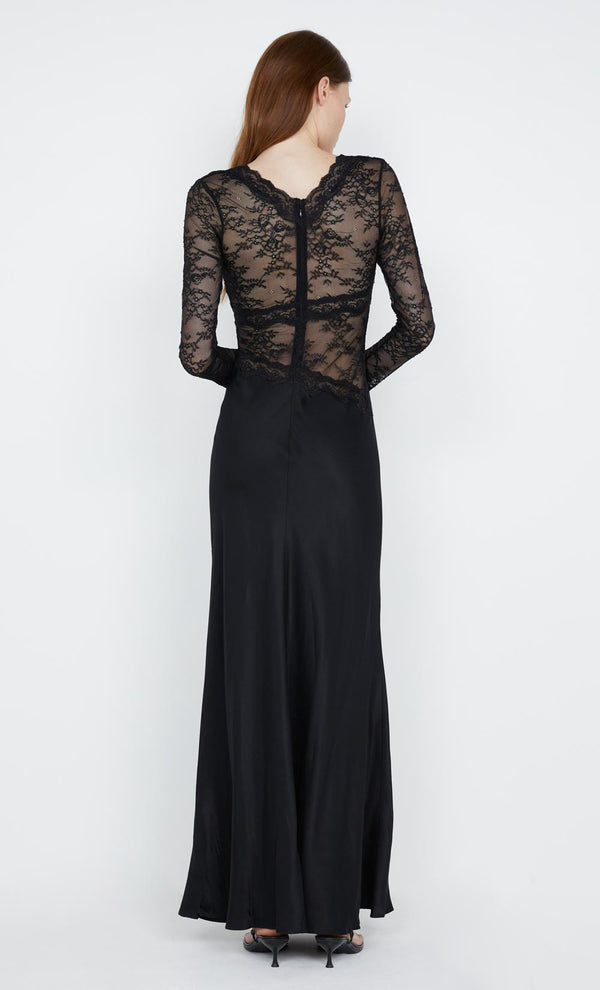 Sashay Long Sleeve Maxi Dress in Black by Bec +Bridge