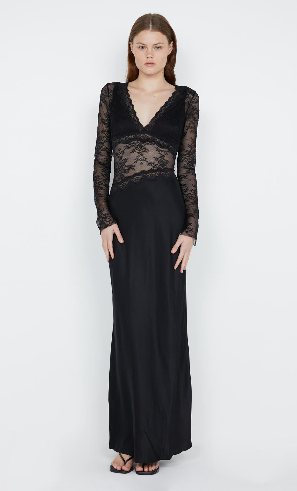 Loani Long Sleeve Maxi Dress in Black BEC BRIDGE BEC BRIDGE AU