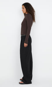 Siera Long Sleeve Top in Dark Chocolate by Bec + Bridge