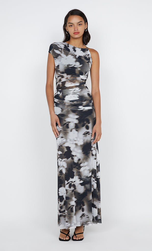 Solene Asyn Dress in Dark Blurred Floral by Bec + Bridge