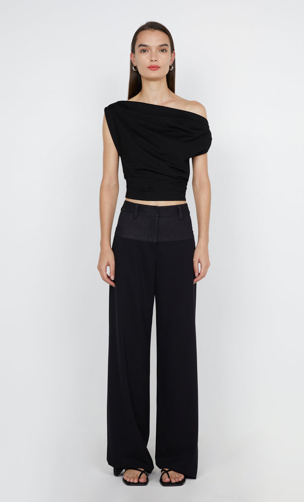 Soraya Boatneck Top in Black by Bec + Bridge