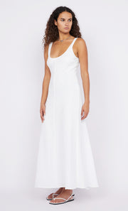 Steffi Scoop Neck Dress in White by Bec + Bridge