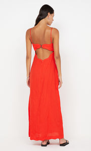 TALLULAH MAXI DRESS - FIRE RED